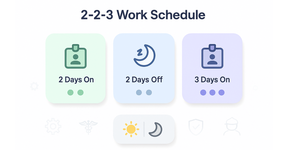 2-2-3 Work Schedule 2-2-3 Work Schedule