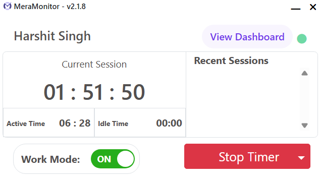 Work Mode for Flexible Tracking